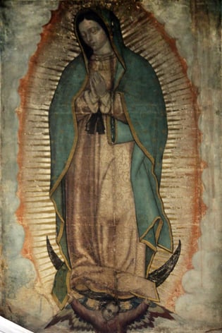The Catholic Church considers the image of the Virgin of Guadalupe imprinted on the cloak of Juan Diego as a picture of supernatural origin.