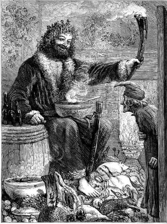 Ghost of Christmas Present by Sol Eytinge Jr. (1869)