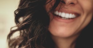 A close up look at a smile.