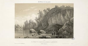 Grotto of Lourdes before contuction.