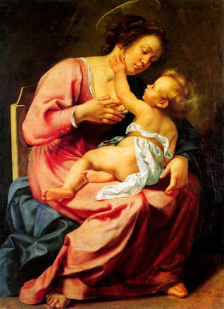 Madonna and Child by Artemisia Gentileschi