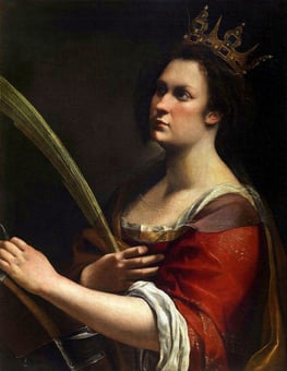 Saint Catherine of Alexandria by Artemisia Gentileschi