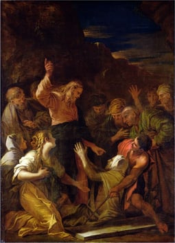  Christ cleansing a leper by Jean-Marie Melchior Doze