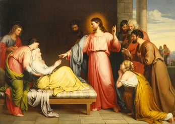 Christ Healing the Mother of Simon Peter’s Wife by John Bridges