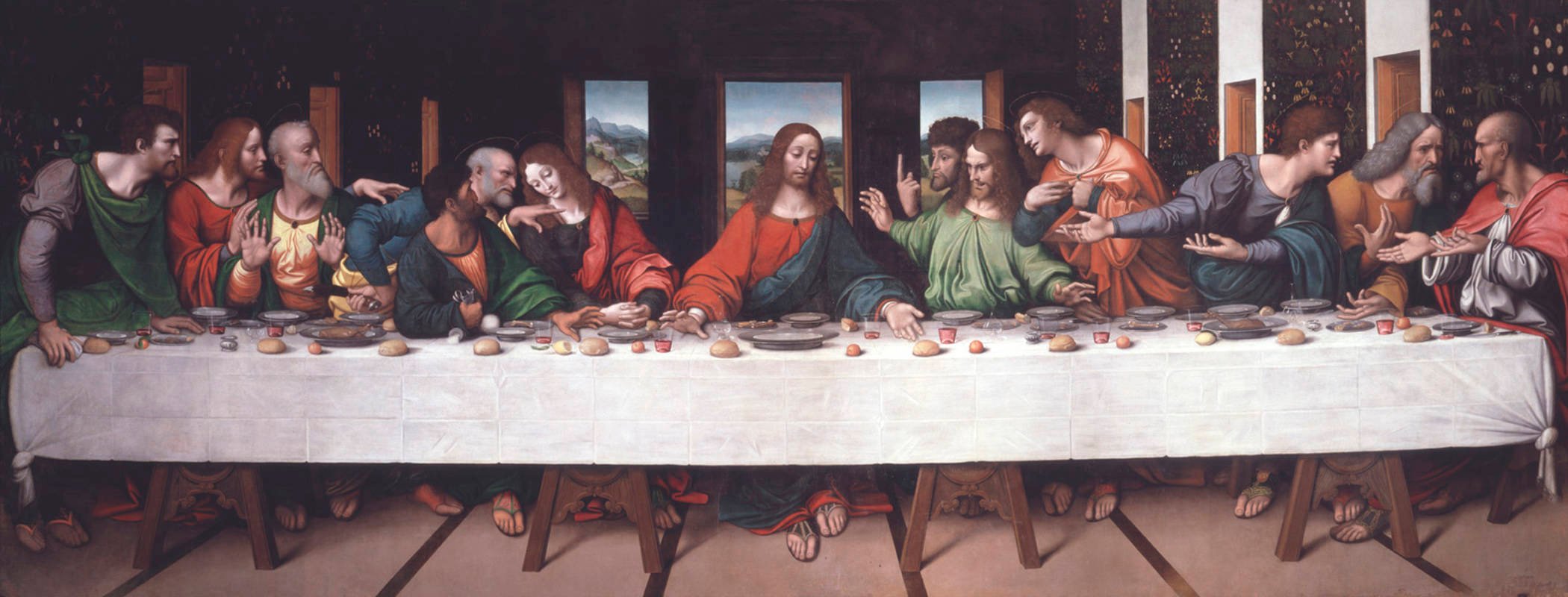 Imitation of Da Vinci's the Last Supper by Giampietrino