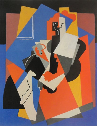 Woman and child, on the cover of Der Sturm, by Albert Gleizes