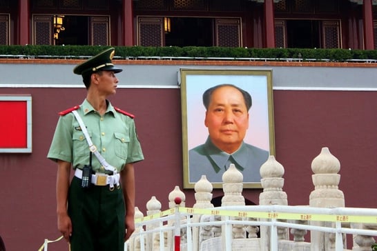 Portraits of Mao Zedong at the Gate of Heavenly Peace by Cédric Cousseau