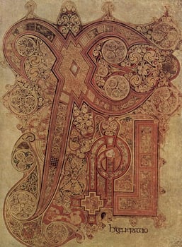 Detail from the famous Chi Rho page in the Book of Kells (now held at Trinity College Dublin)