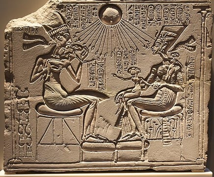 Nefertiti and Their Three Daughters