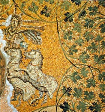 Christ as “Sol Invictus,” Vatican Necropolis, 3rd c. AD