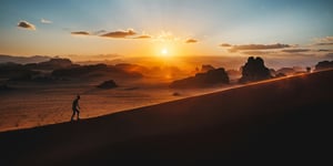 Sunset in the Hisma Desert.