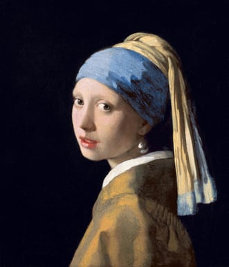A Girl with a Pearl Earring by Johannes Vermeer.