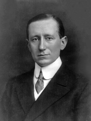 Portrait of Guglielmo Marconi.
