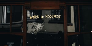 A business that is remodeling. 