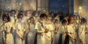 Seraphima Blonskaya, 'Girls. Palm Sunday', 1900