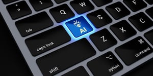 A keyboard with an AI button.