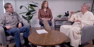 Dan Kuebler, Catherine Hadro, and Father James Brent on Purposeful Lab Podcast.