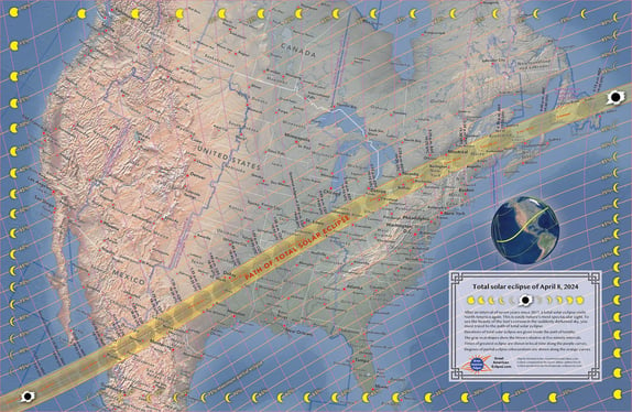 solar eclipese United States map