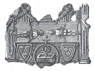 pilgrim badge relating to shroud of turin