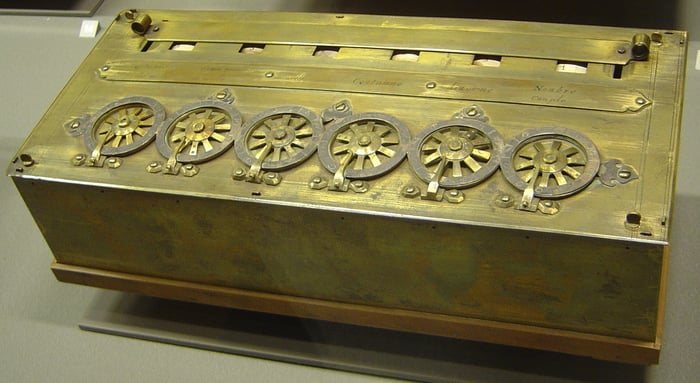 Pascaline, an early calculator. Creative Commons