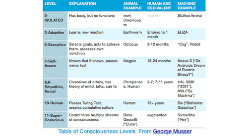 Table of Consciousness