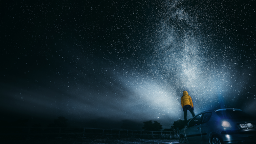 beautiful starry sky