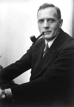 Studio Portrait of Edwin Powell Hubble.