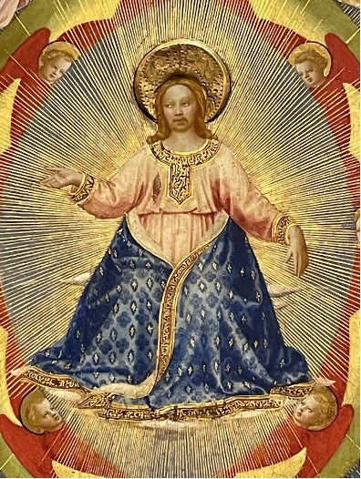 Fra Angelico’s “Christ Enthroned” at Florence’s San Marco Museum.